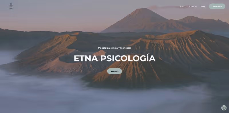 Web de Etna Psicología, clínica con blog y optimización de rendimiento